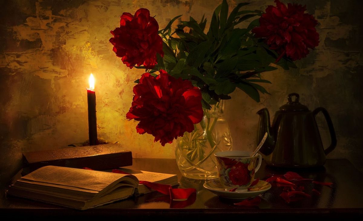 «Поэтический вечер при свечах»: Литературно - поэтическая программа в отделении дневного пребывания пенсионеров и инвалидов